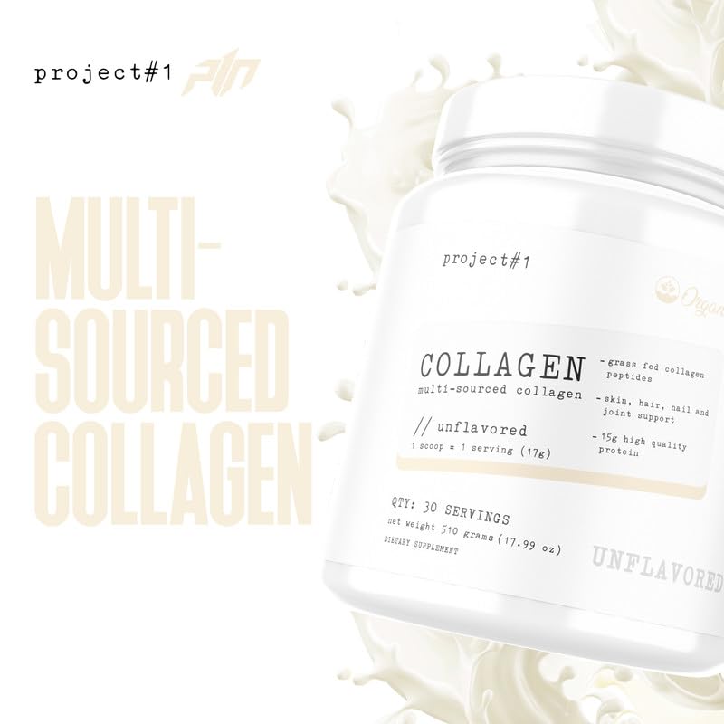 Project #1 Nutrition Multi-Sourced Collagen Powder | Grass-Fed Peptides for Skin, Hair Project #1 buy supplements canada