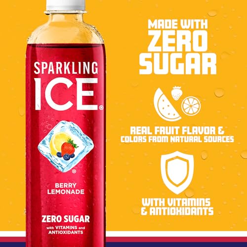 Sparkling Ice, Berry Lemonade Sparkling Water, Zero Sugar Flavored Water, with Vitamins Sparkling ICE buy supplements canada
