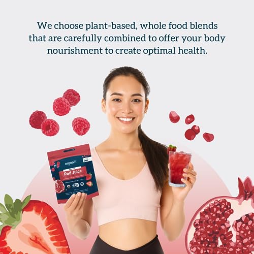 Organifi Red Juice - Vegan Energy Powder - Berry-Flavored Adaptogen Drink - Caffeine Organifi buy supplements canada