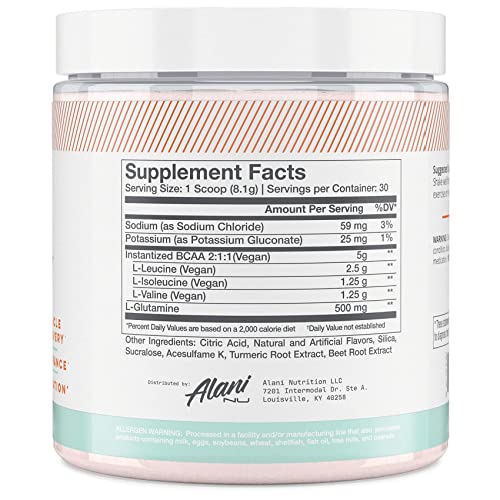 Alani Nu Island Crush Pre Workout and BCAA Sour Peach Rings Post Workout Powder Alani Nu buy supplements canada