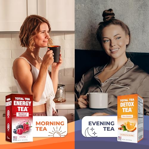 Total Tea SIimming Detox Tea Caffeine Free - 25 Day Detox Tea - Herbal Tea Total Tea buy supplements canada