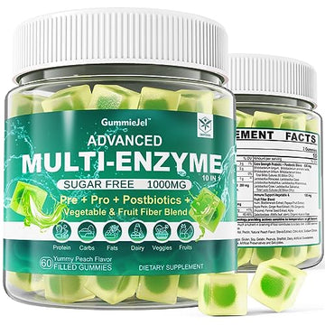 Sugar Free Digestive Enzymes Gummies 1000mg - Break Down Food Quickly - Chewable EnvyCure buy supplements canada