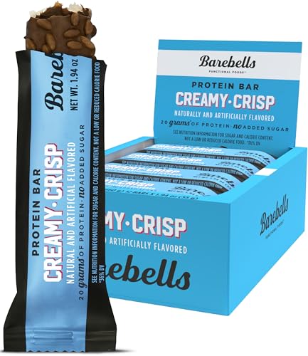 Barebells Protein Snacks Bars Creamy Crisp - 12 Count, 1.9oz Bars 55g of High Protein BAREBELLS buy supplements canada