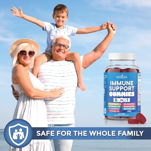 NEW AGE 8 in 1 Immune Support Booster Supplement with Elderberry, Vitamin C NEW AGE buy supplements canada