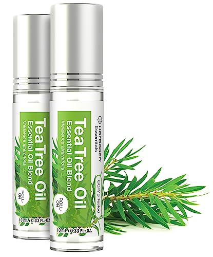 Horbaach Tea Tree Essential Oil Roll On Blend | .33 fl oz (Pack of 2) | Roller for Skin Horbäach buy supplements canada