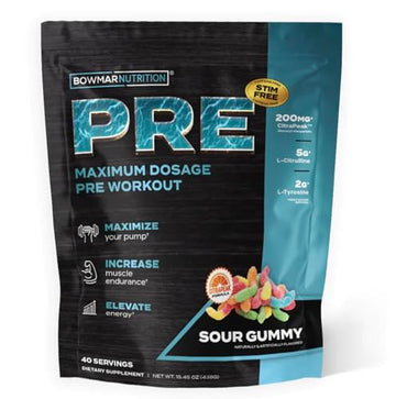 BOWMAR NUTRITION Non Stimulant Pre Workout, Pre Workout Powder, Pump Supplement BOWMAR NUTRITION buy supplements canada