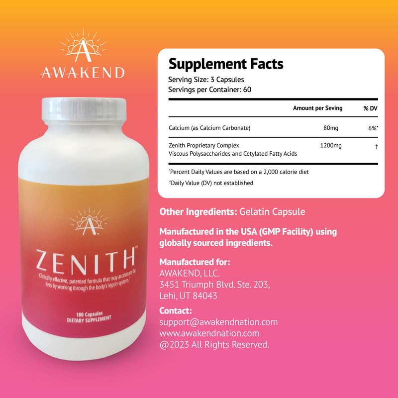 Awakend Leptin Supplement - Start Taking No Stimullants, All Natural Polysaccharides AWAKEND NATION buy supplements canada