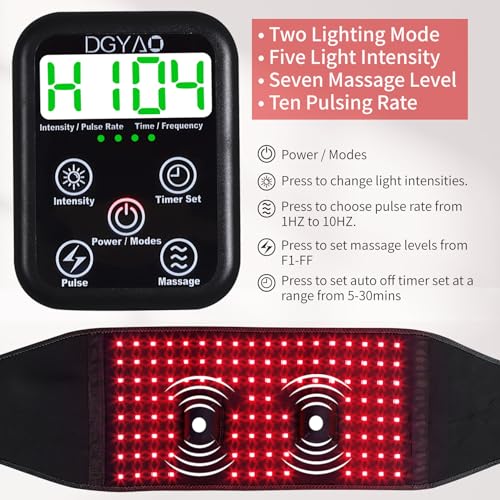 TUOYR Cordless Red Light Therapy Belt for Back Pain Relief with 10000mAH Power Bank TUOYR buy supplements canada