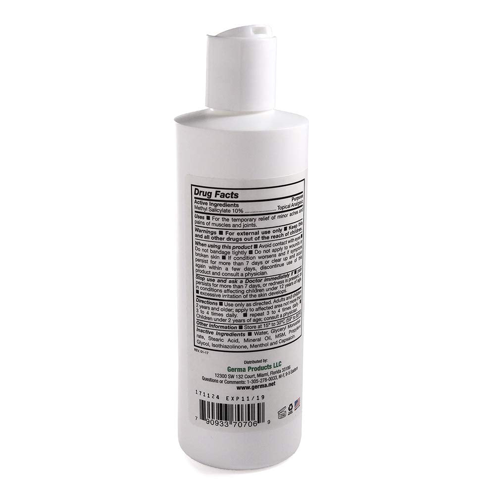 Germa Liniment Udder Plus. Natural Topical Analgesic Ointment. Relief for Pain and Aches in Joints and Back. With Chile Extract. 6 oz Germa buy supplements canada
