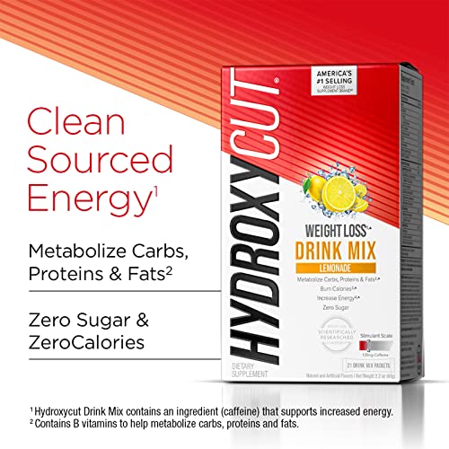 Hydroxycut Drink Mix Weight Loss Supplements, Lemonade, 21 Count (Pack of 1) Hydroxycut buy supplements canada