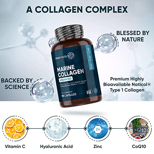 Marine Collagen Capsules 1455mg - Naticol Type 1 Collagen Supplements for Women & Men maxmedix buy supplements canada