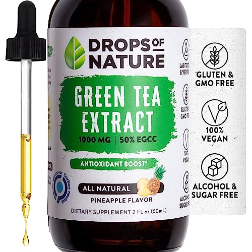 Green Tea Extract - 1000mg - 50% EGCG - Green Tea Liquid Drops, 4x more Powerful than Drops Of Nature buy supplements canada