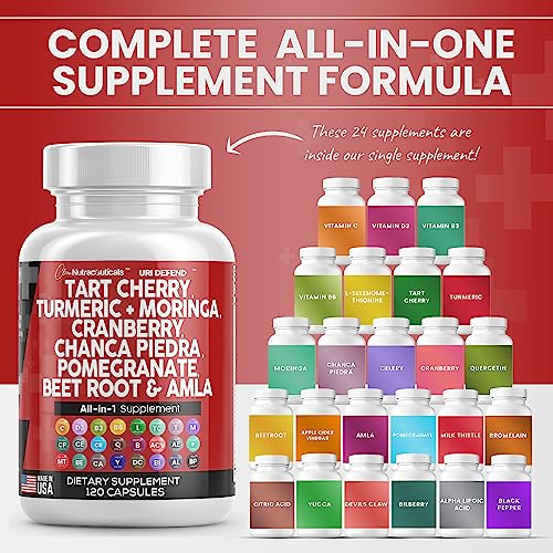 Tart Cherry Extract Capsules 20,000mg with Turmeric 8000mg Moringa Clean Nutraceuticals buy supplements canada