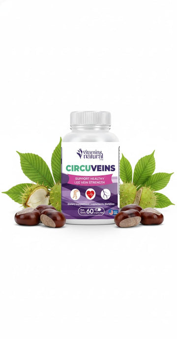 VITAMINS NATURAL CORP. CircuVeins Varicose Veins Support for Legs Capsules – Organic Vein Health Supplement with Horse Chestnut Grape Extract and Cayenne Pepper – 60 Capsules VITAMINS NATURAL CORP buy supplements canada