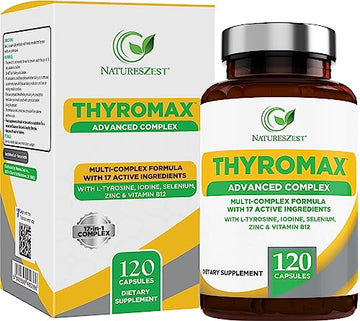 Natures Zest Thyroid Support Supplement for Women & Men - 120 Vegan Capsules Natures Zest buy supplements canada