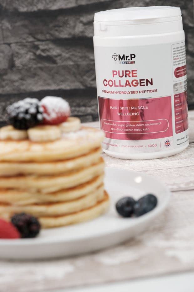 Mr.P Health Pure Collagen Peptides 400g Types I III Food Supplement Unflavoured Powder MR.P Health buy supplements canada