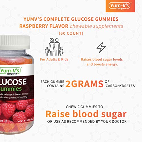YumVs Complete Glucose Gummies, Raspberry Flavor, (60 Ct); Chewable YUM-V'S buy supplements canada