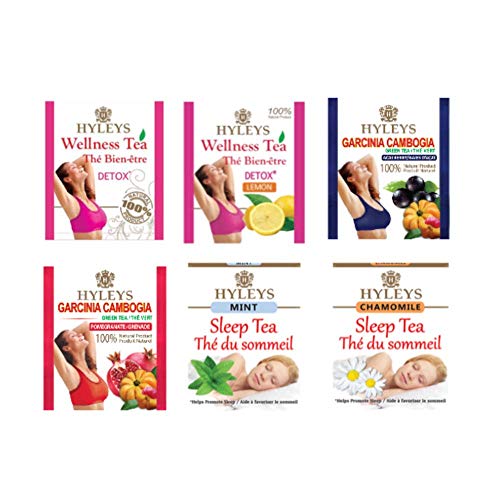 Hyleys Detox Tea for Cleanse and Weight Loss - 28 Day Kit - 84 Tea Bags (9 Pack) HYLEYS buy supplements canada