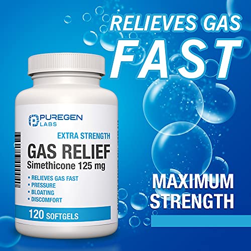 P Puregen Labs Extra Strength Gas Relief Softgels with Simethicone 125 mg P Puregen Labs buy supplements canada