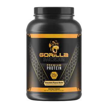 Gorilla Mode Premium Whey Protein - Chocolate Peanut Butter / 25 Grams of Whey Gorilla Mind buy supplements canada