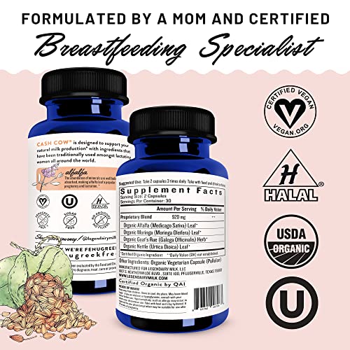Legendairy Milk Cash Cow Lactation Supplement, Moringa, Alfalfa, and Goat's Rue Legendairy Milk buy supplements canada
