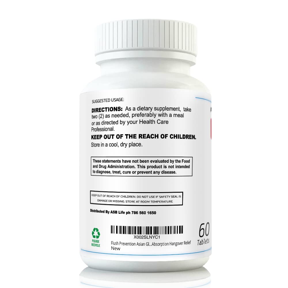 Flush Prevention Red Face Supplements Clinically formulated Fast Absorption Flush buy supplements canada