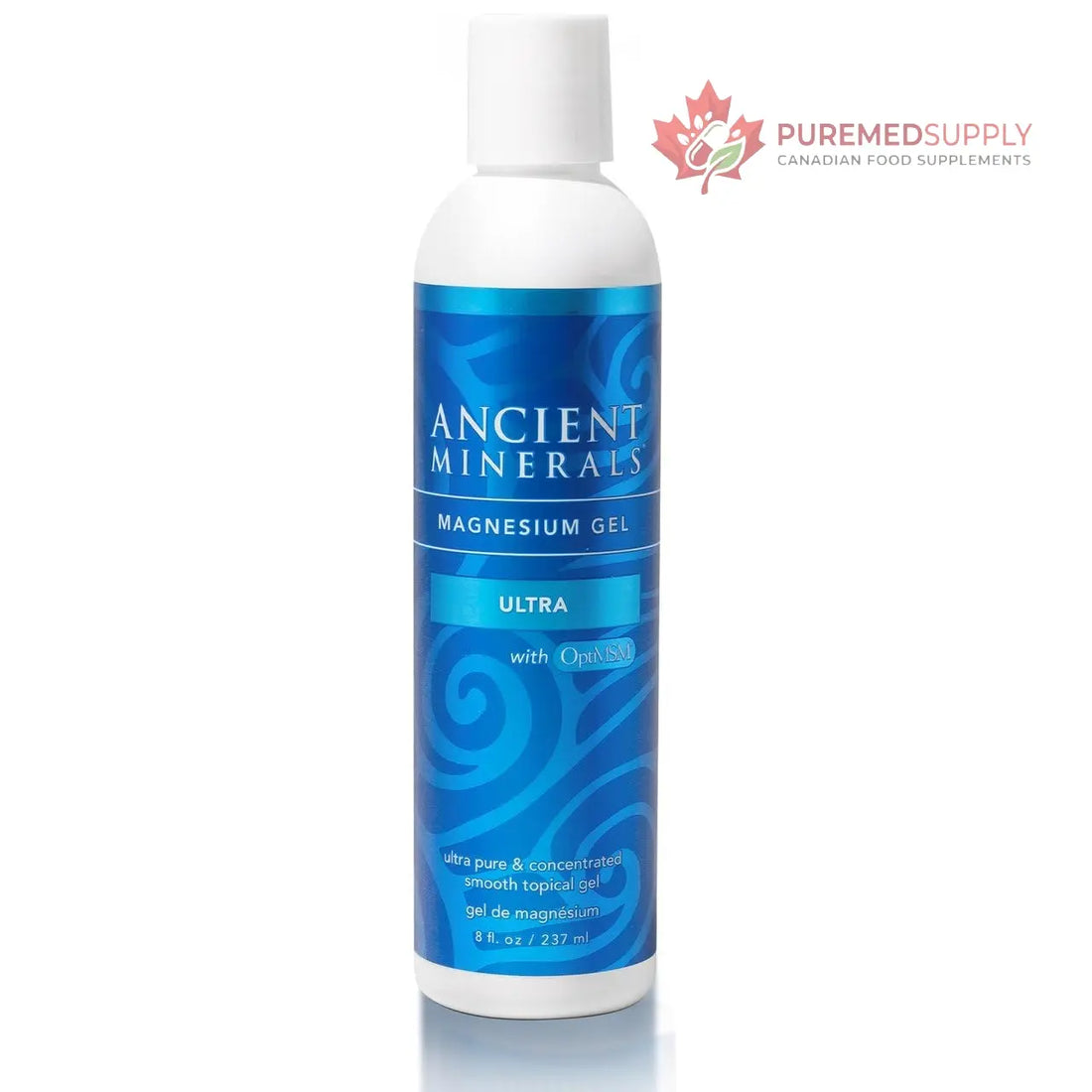 Ancient Minerals Magnesium Gel Ultra with OptiMSM and Aloe Vera - Topical Magnesium Gel Formula with MSM Best Used for Massage and Topical Application (8oz) Aus Healthcare buy supplements canada