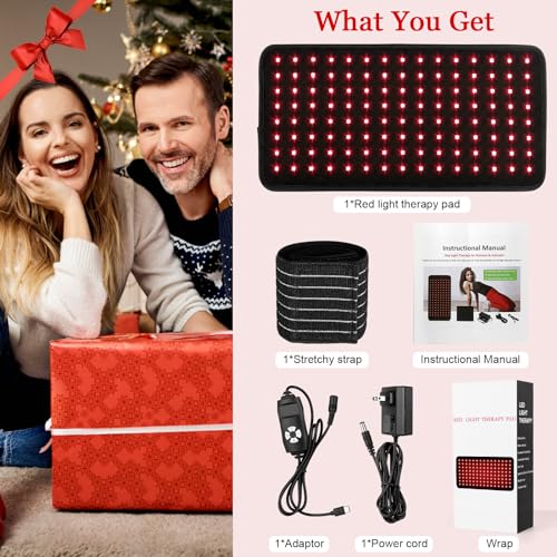 Yofalo 660nm LED Red Light and 850nm Near Infrared Red Light Therapy Belt Device for Body Pain Waist yofalo buy supplements canada