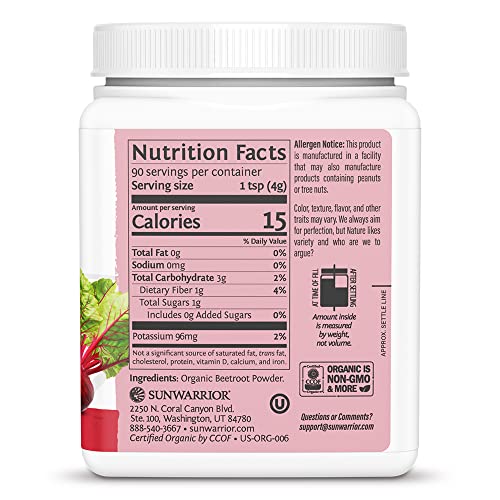 Sunwarrior Beet Root Powder Nitric Oxide Increase Stamina Blood and Flow Circulation Sunwarrior buy supplements canada