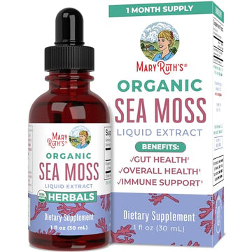 MaryRuth's Irish Sea Moss Liquid Drops | Sugar Free | SeaMoss for Gut Health and Immune MaryRuth Organics buy supplements canada