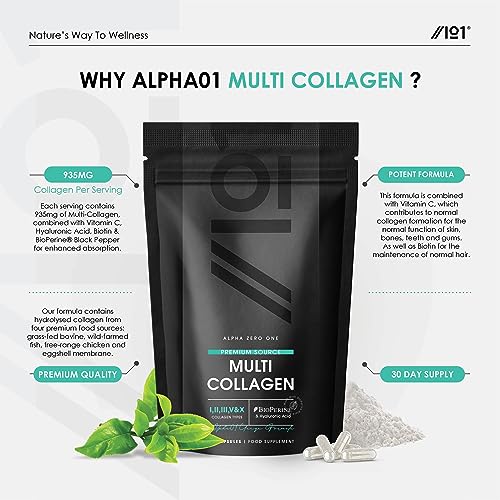 Multi Collagen Protein - Types I, II, III, V & X - Wild Caught Marine, Grass Fed Bovine, Eggshell Revive Naturals buy supplements canada