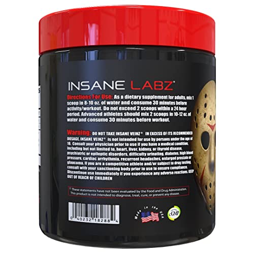 Insane Labz Insane Veinz Non Stimulant NO Enhancing Powder, Nitric Oxide Booster Insane Labz buy supplements canada