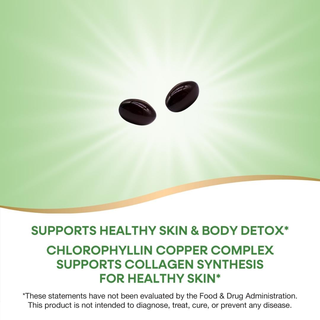 Nature’s Way Chlorofresh Chlorophyll Concentrate Softgels, Chlorophyllin Copper Complex, Internal Deodorant Supplement, Supports Healthy Skin and Detox Pathways Nature's Way buy supplements canada