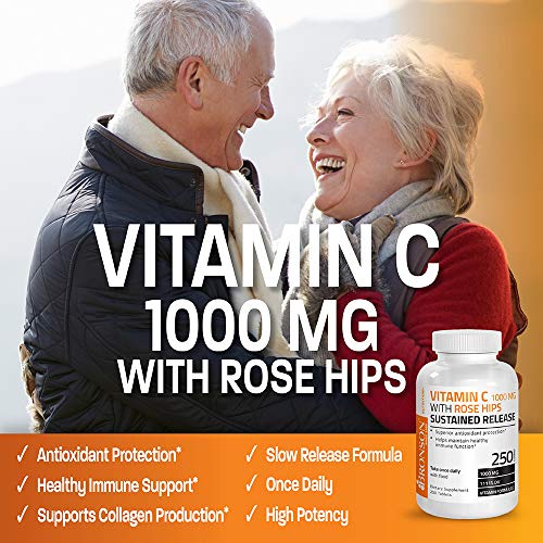Bronson Vitamin C 1000 mg with Rose Hips Sustained Release, 250 Tablets Bronson buy supplements canada