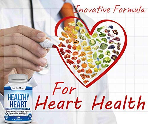 NutraPro Healthy Heart - Heart Health Supplements & Arteries Support .Healthy Cholesterol and Triglyceride. GMP Certified. NutraPro buy supplements canada