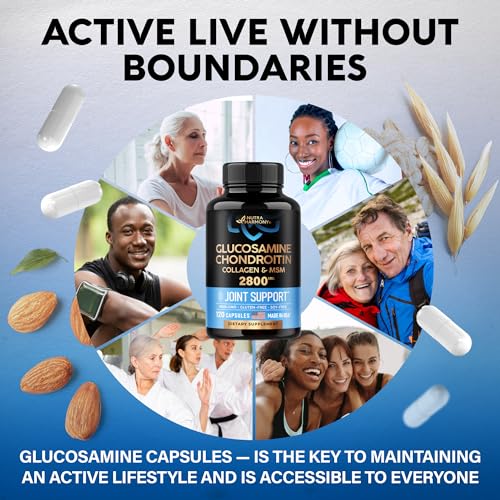 Glucosamine | Chondroitin | MSM | Collagen - 2800 mg Joint Support Supplement NUTRAHARMONY buy supplements canada