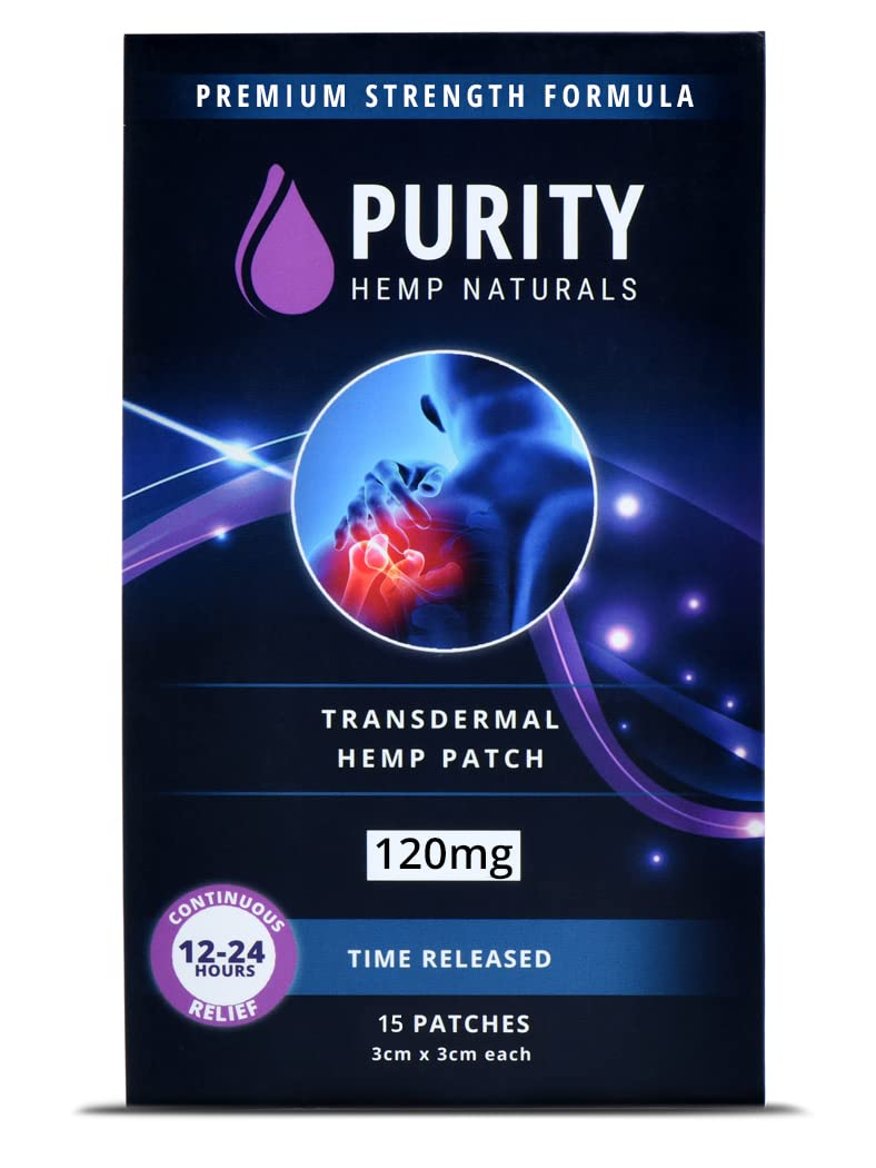 Body Discomfort Patch 120 mg - 15 ct (8 mg ea.) Lasts 24 Hours. Sweat & Water Resistant. Convenient & Discreet. For Use On Any Part Of The Body. Plant-Based Extended-Release Patch Purity Hemp Naturals buy supplements canada
