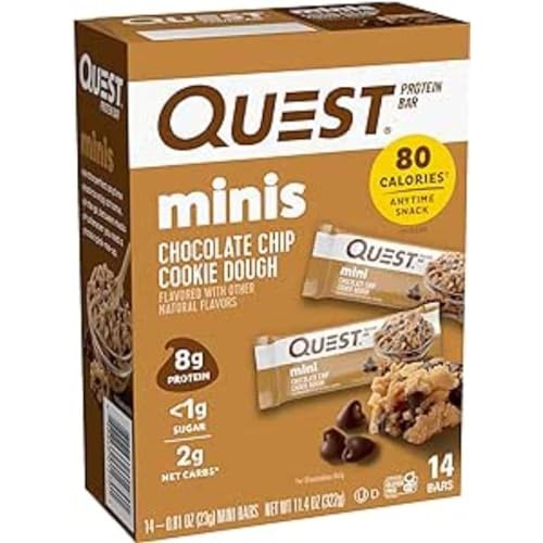 Quest Nutrition Mini Chocolate Chip Cookie Dough Protein Bars, High Protein, Low Carb Quest Nutrition buy supplements canada