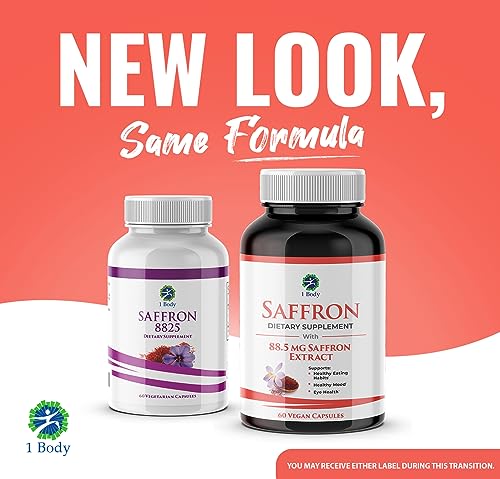 1 Body Saffron Extract 8825 – Antioxidant & Mood Support Saffron Supplement 1 Body buy supplements canada