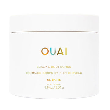 OUAI Scalp & Body Scrub, St. Barts - Exfoliating Body Scrub with Sugar & Coconut Oil Blend for Smooth, Moisturized Skin - Gentle Scalp Exfoliator for Removing Product Build Up (8.8 Oz) OUAI buy supplements canada