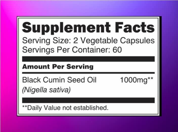 Black Seed Oil Capsules 1000mg - Premium Black Cumin Seed Oil Capsules - Black Seed Blossom Nature buy supplements canada