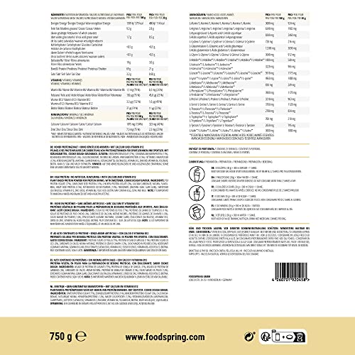 foodspring Vegan Protein Cookie Dough - 21g Protein per Shake to Build Muscle, B12, B6, folic Acid foodspring buy supplements canada