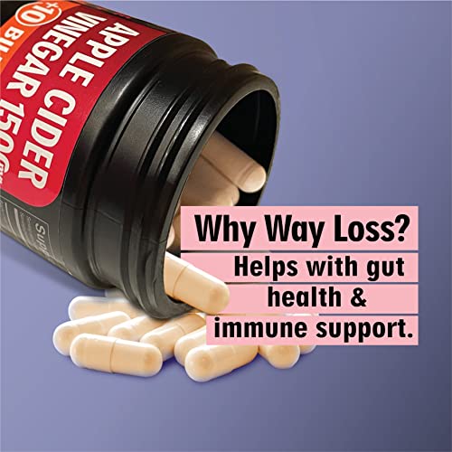 WayLoss 1500mg Apple Cider Vinegar Capsules/Apple Cider Vinegar Pills w/ 10 BILLLION WAY LOSS buy supplements canada