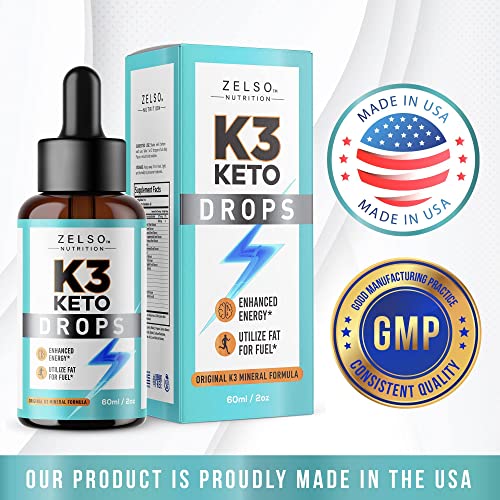 (3 Pack) K3 Keto Drops for Weight Loss - Fat Burner & Metabolism Booster | Advanced Keto ZELSO buy supplements canada