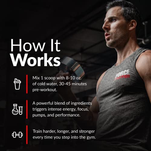 FORCE FACTOR Test X180 Pre-Workout Powder & Energy Supplement, Boost Focus Force Factor buy supplements canada
