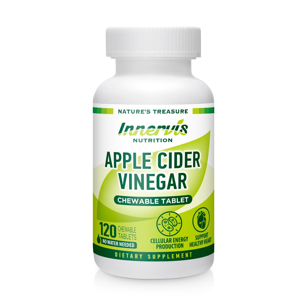 INNERVISNUTRITION Apple Cider Vinegar 120 Chewable Tablets Healthy Heart Immune INNERVISNUTRITION buy supplements canada