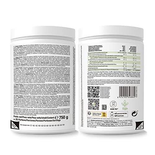 Weider Vegan Protein (750g) Vanilla Flavour. 23g Protein/dose, Pea Isolate (Pisane) & Rice Proteins Weider buy supplements canada