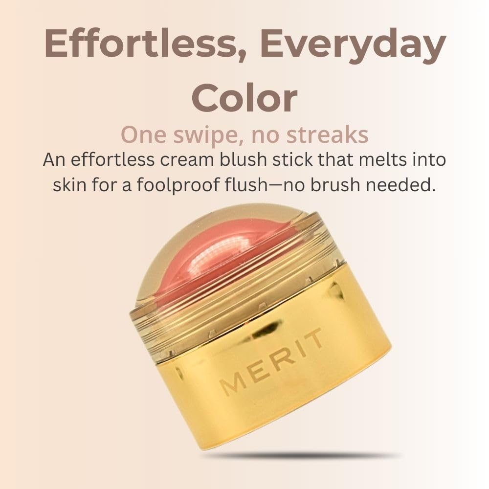 MERIT Flush Balm Cream Blush – Lusitano Soft Peach | Hydrating Radiant Cheek & Lip Tint Stick with Vitamin E | Lightweight, Buildable, Vegan & Cruelty-Free Blush Merit buy supplements canada