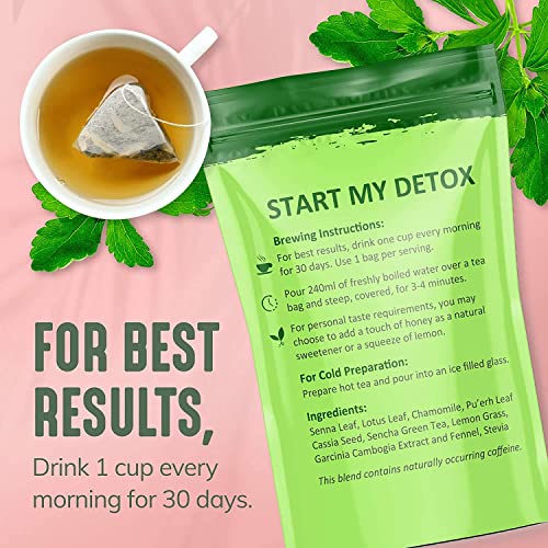 30 Day Detox Tea for Women & Men, All-Natural Herbal Teatox, Energy, Digestion NEWME buy supplements canada